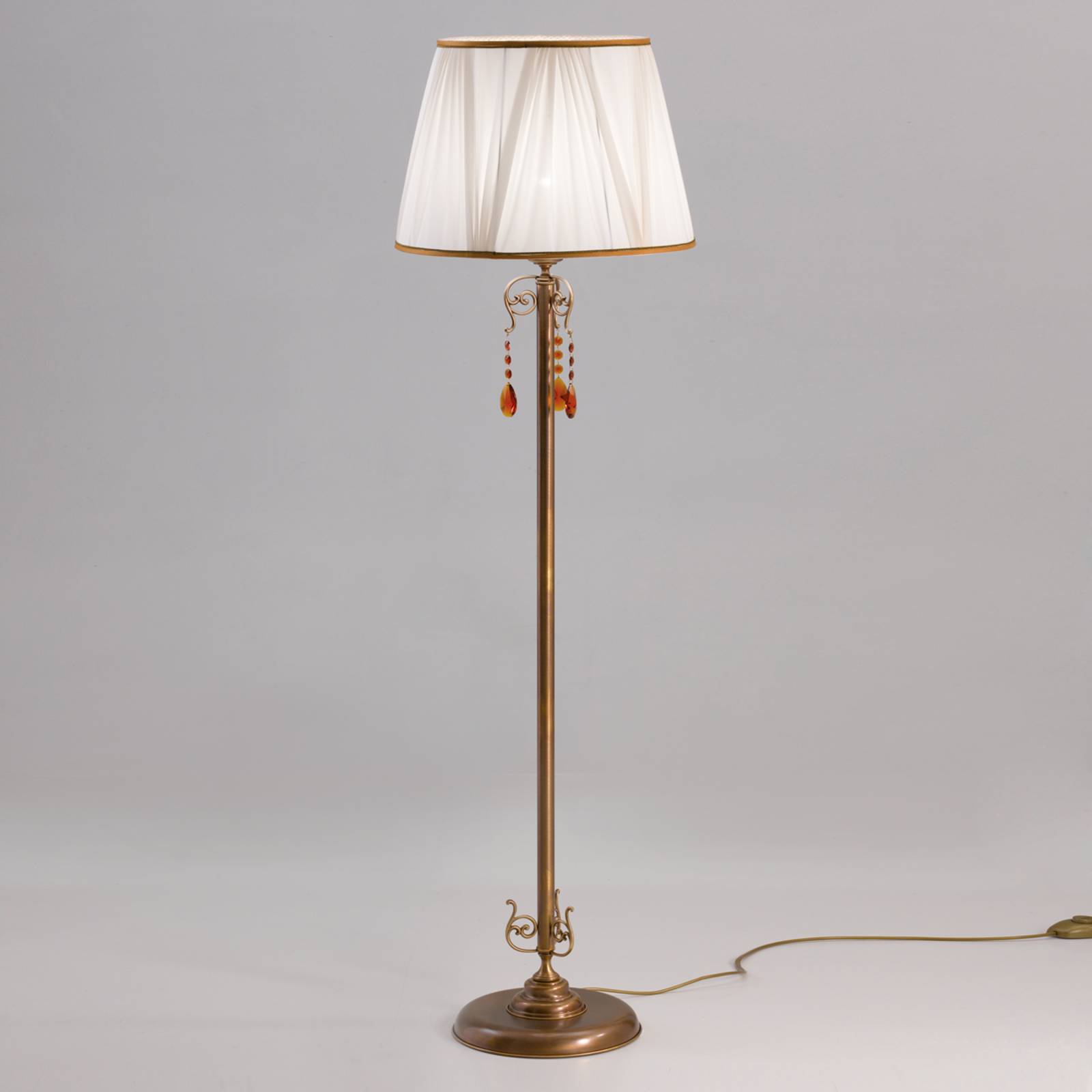 Cremasco 4090/1P-BRSA-AM-BA Stojací lampy