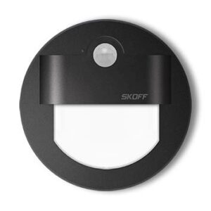 LED nástěnné svítidlo Skoff Rueda černá neutrál. 230V MM-RUE-D-N s čidlem pohybu