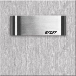 LED nástěnné svítidlo Skoff Tango short nerez modrá