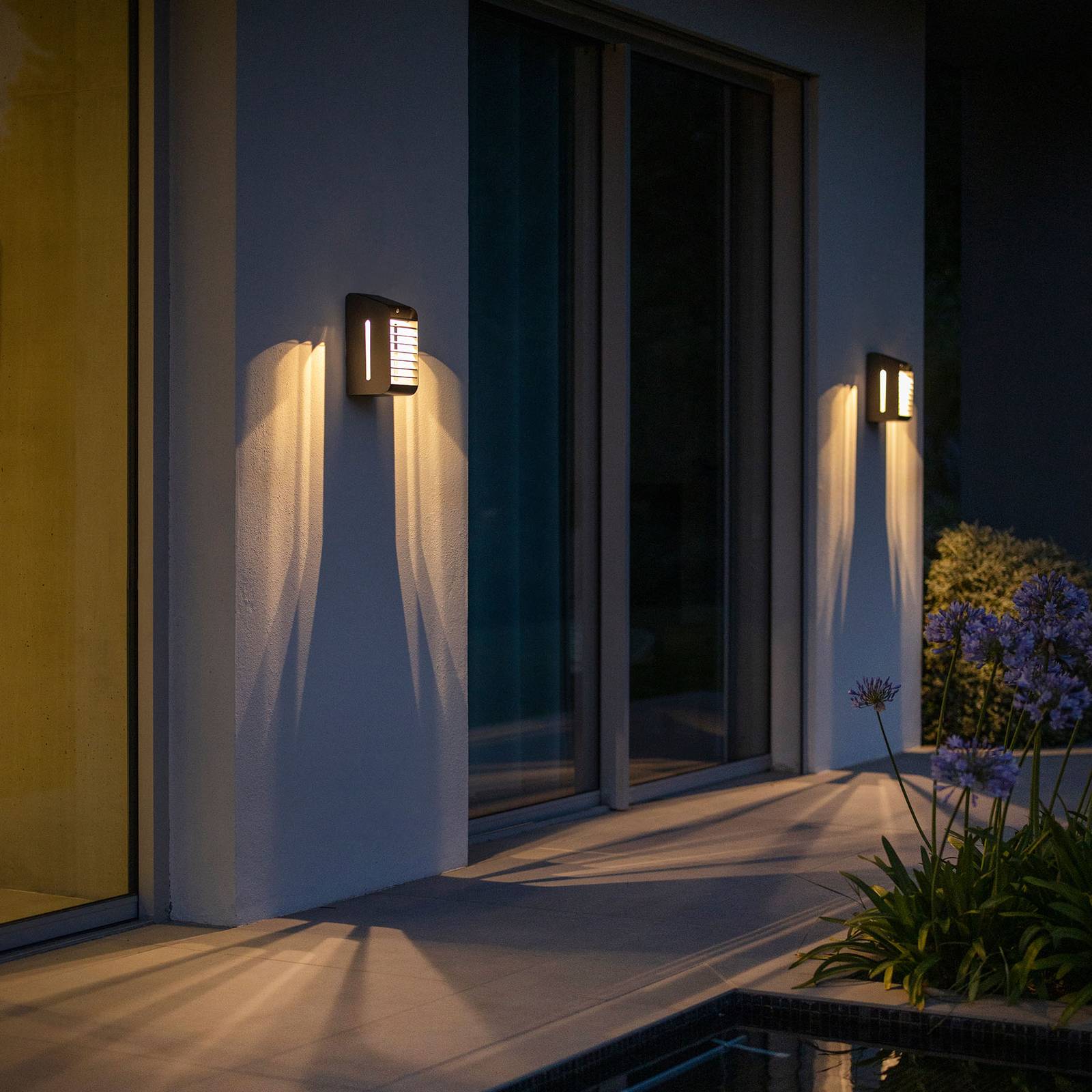 LES JARDINS Solární lampy s pohybovým čidlem