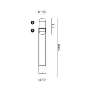 LOUM 737-60009phz Stojací lampy