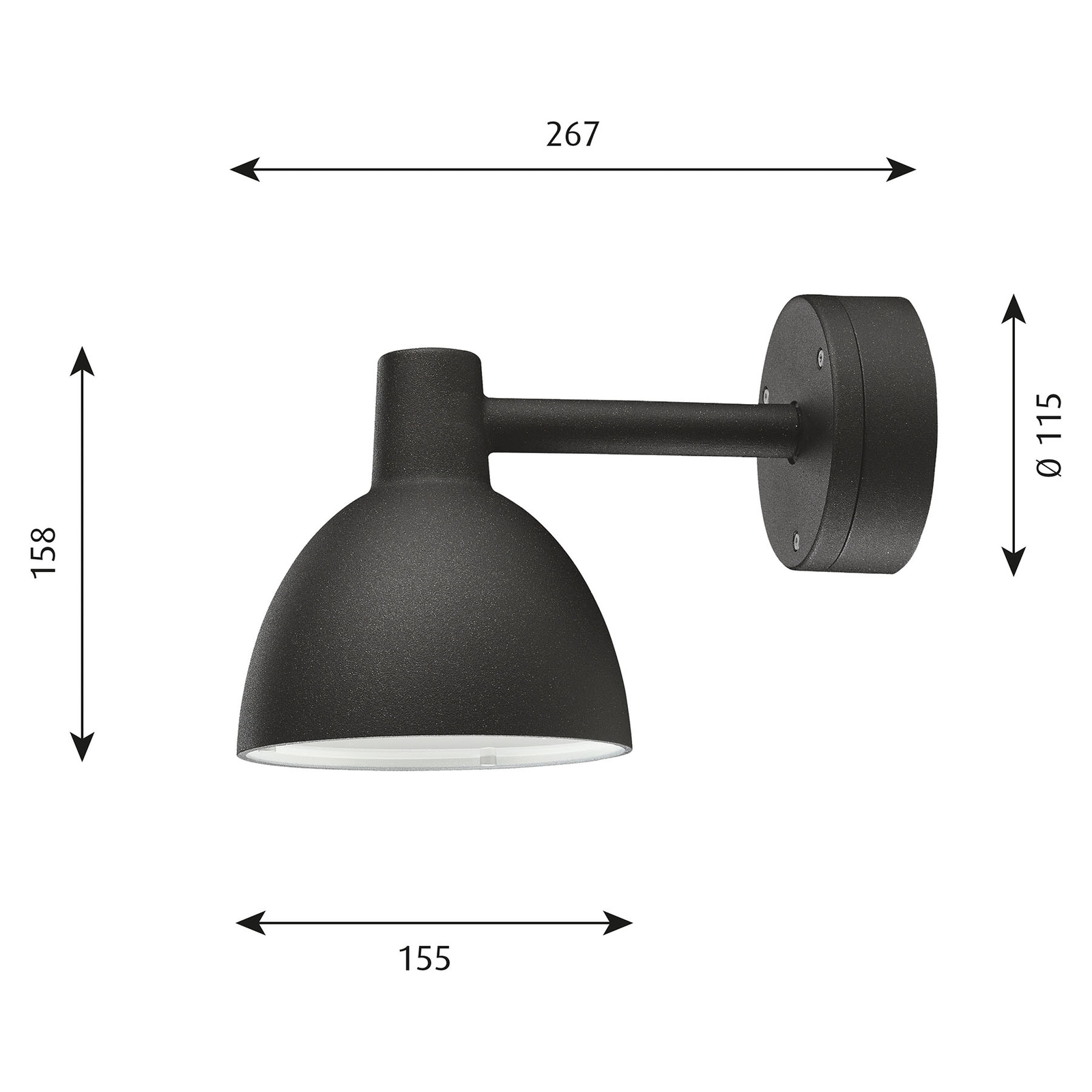 Louis Poulsen 5743145515 Venkovní nástěnná svítidla