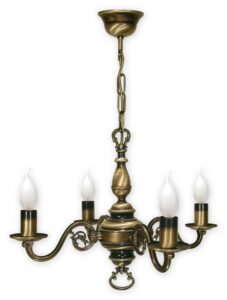 Lustr Lemir 384/W4 Svícen patina