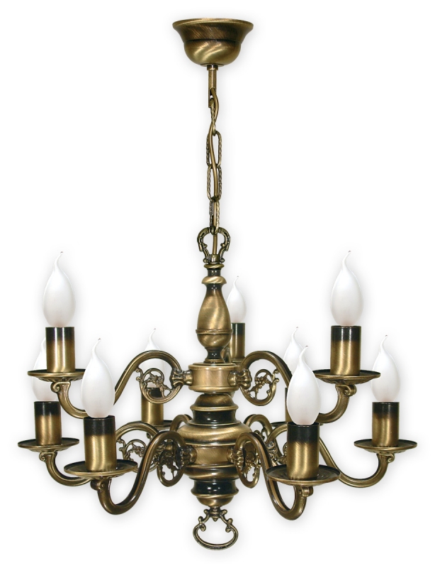 Lustr Lemir 387/W9 Svícen patina