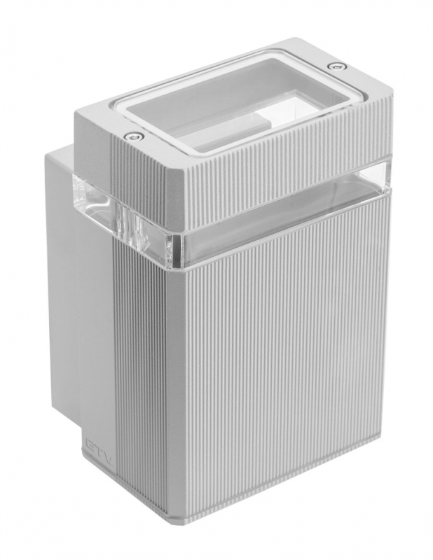 Nástěnné svítidlo GTV Nessa LD-NESSAGU10J-80 IP54 50W šedá