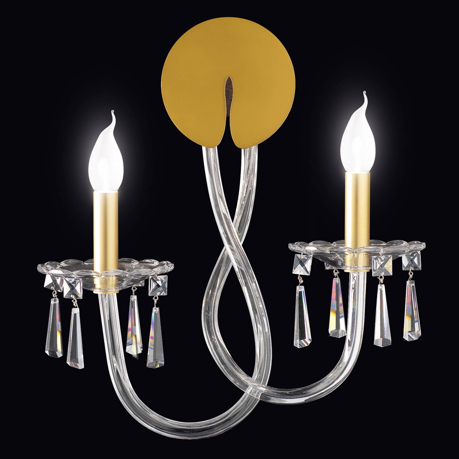 PATRIZIA VOLPATO 1000/APP2 oro/clear Nástěnná svítidla