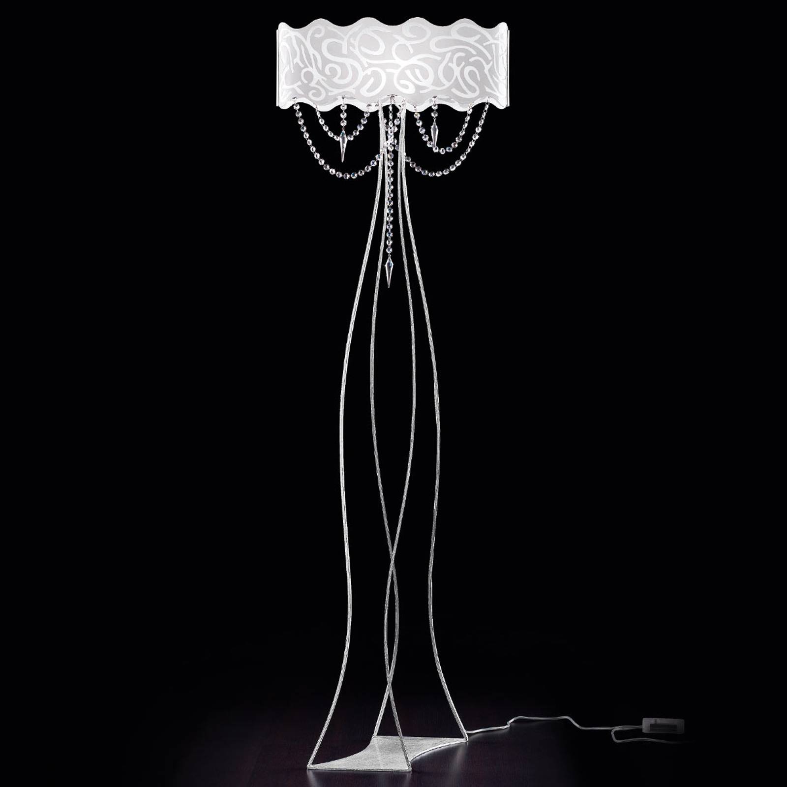 PATRIZIA VOLPATO 490/LT argento/cryst Stojací lampy