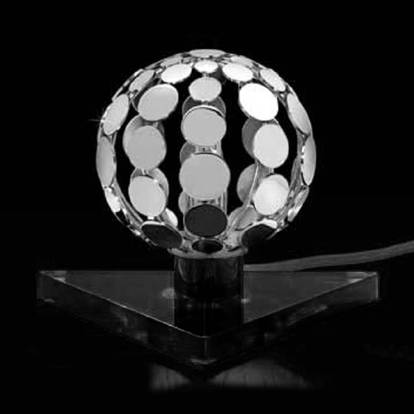 PATRIZIA VOLPATO 510/LP chromo/nero Stolní lampy na noční stolek