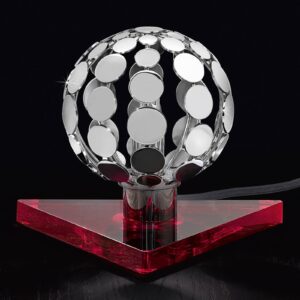 PATRIZIA VOLPATO 510/LP chromo/rosso Stolní lampy na noční stolek