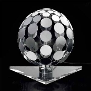 PATRIZIA VOLPATO 510/LP chromo/transp Stolní lampy na noční stolek