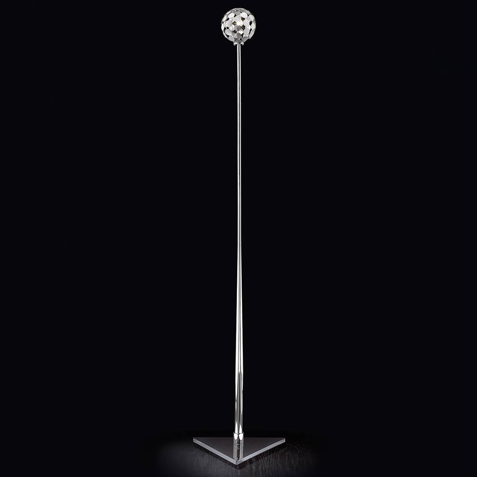 PATRIZIA VOLPATO 510/LT1 Chromo/Nero Stojací lampy