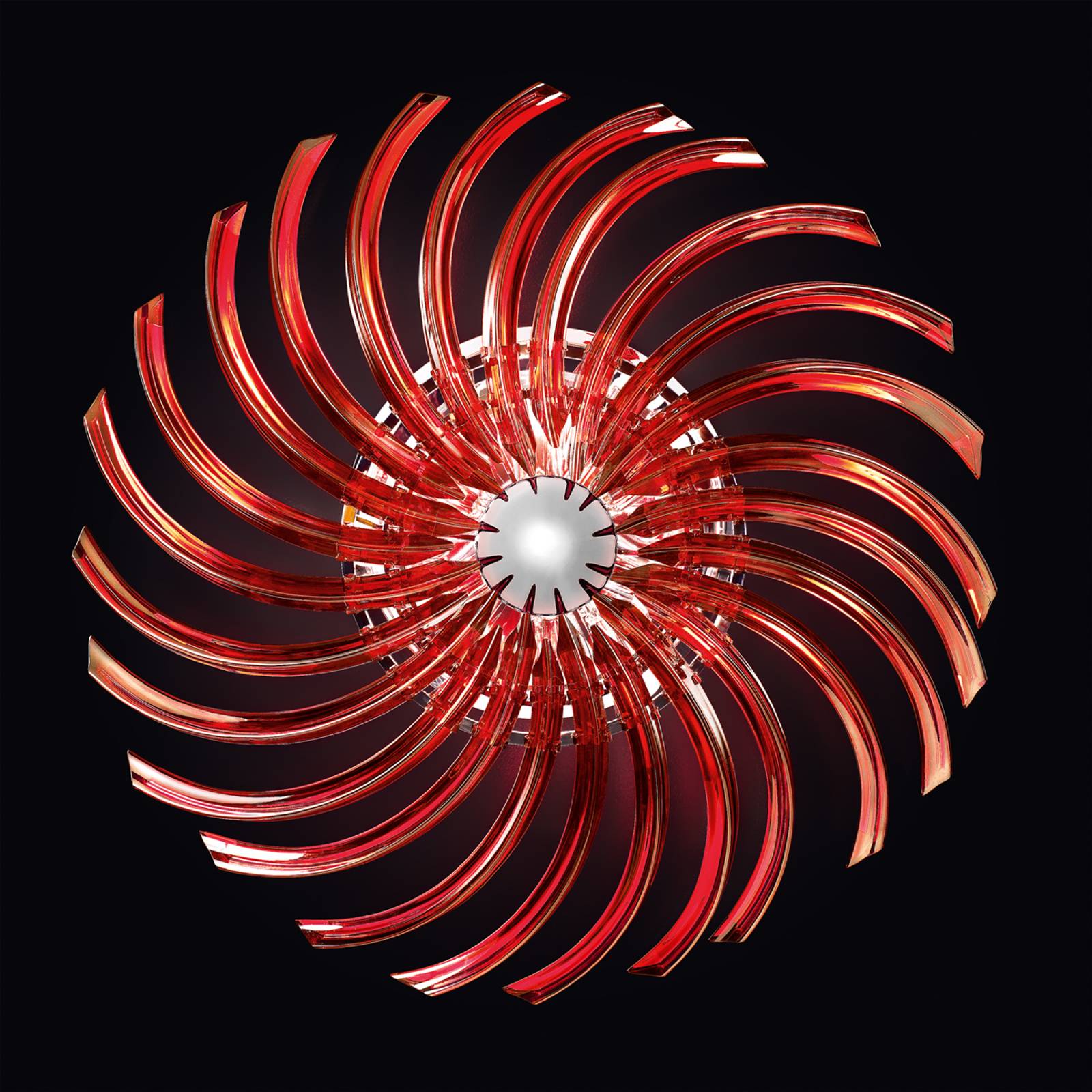 PATRIZIA VOLPATO 522/PL80 cromo/rosso Stropní svítidla