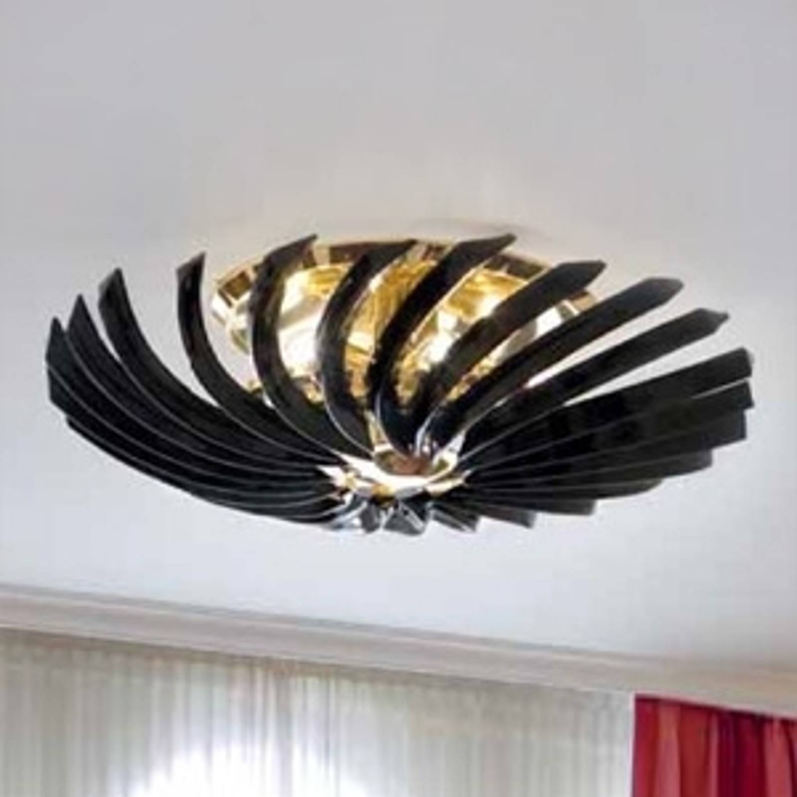 PATRIZIA VOLPATO 522/PL80 oro/nero Stropní svítidla