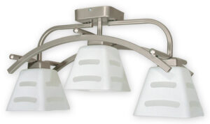 Přisazené stropní svítidlo Lemir O1413P SAT DIPOL matný chrom