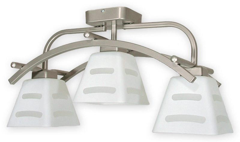 Přisazené stropní svítidlo Lemir O1413P SAT DIPOL matný chrom