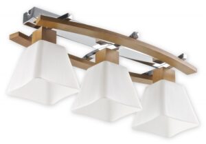 Přisazené stropní svítidlo Lemir O1473P DRENO DB dub+chrom