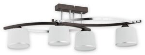 Přisazené svítidlo Lemir O2284 W4 RW Astred 4 wenge + chrom