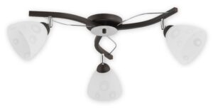 Přisazené svítidlo Lemir O2363 P3 RW Oslo Plus 3 wenge + chrom