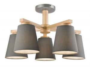 Stropní lustr Lamkur LM 5.113 37806 ELLIE šedá