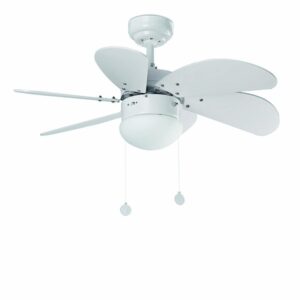 Stropní ventilátor se světlem Faro PALAO 33180 bílá