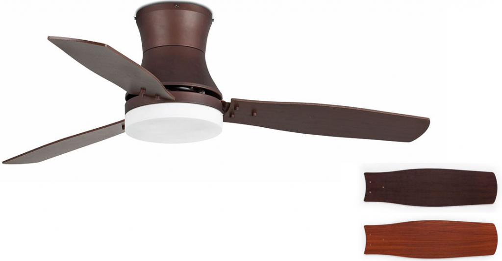 Stropní ventilátor se světlem Faro TONSAY 33386 cedr/wenge