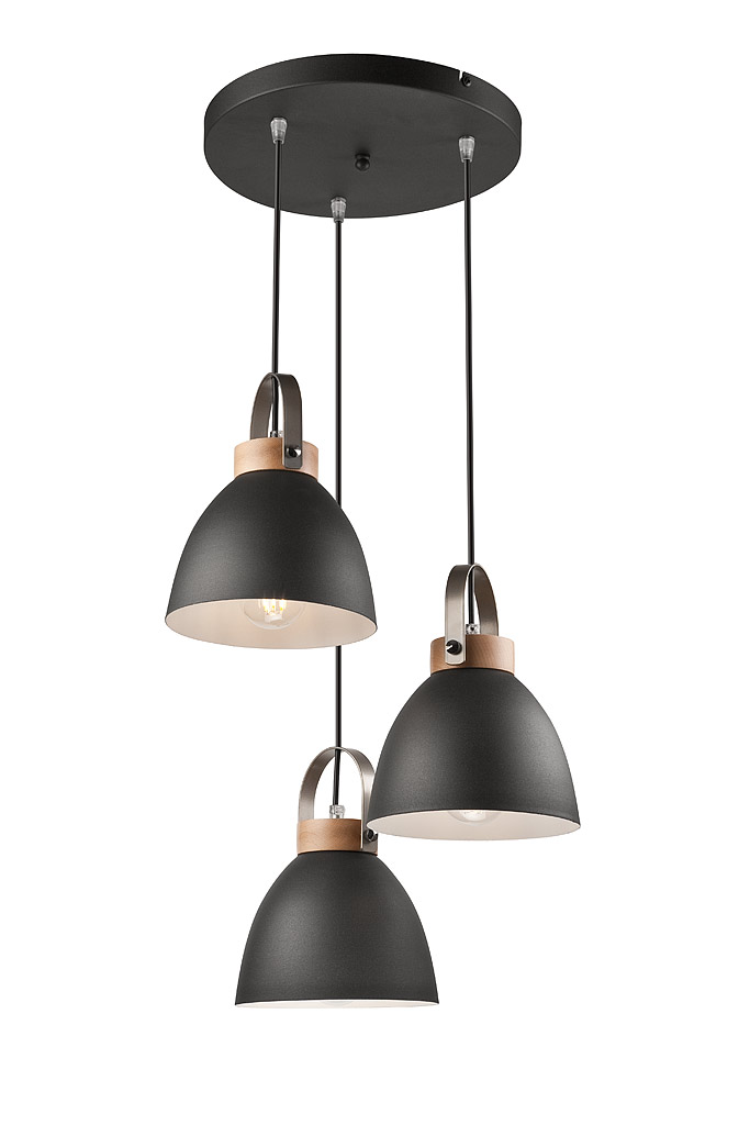 Závěsné svítidlo Lamkur LM 3.80 31781 DANIELLE černá