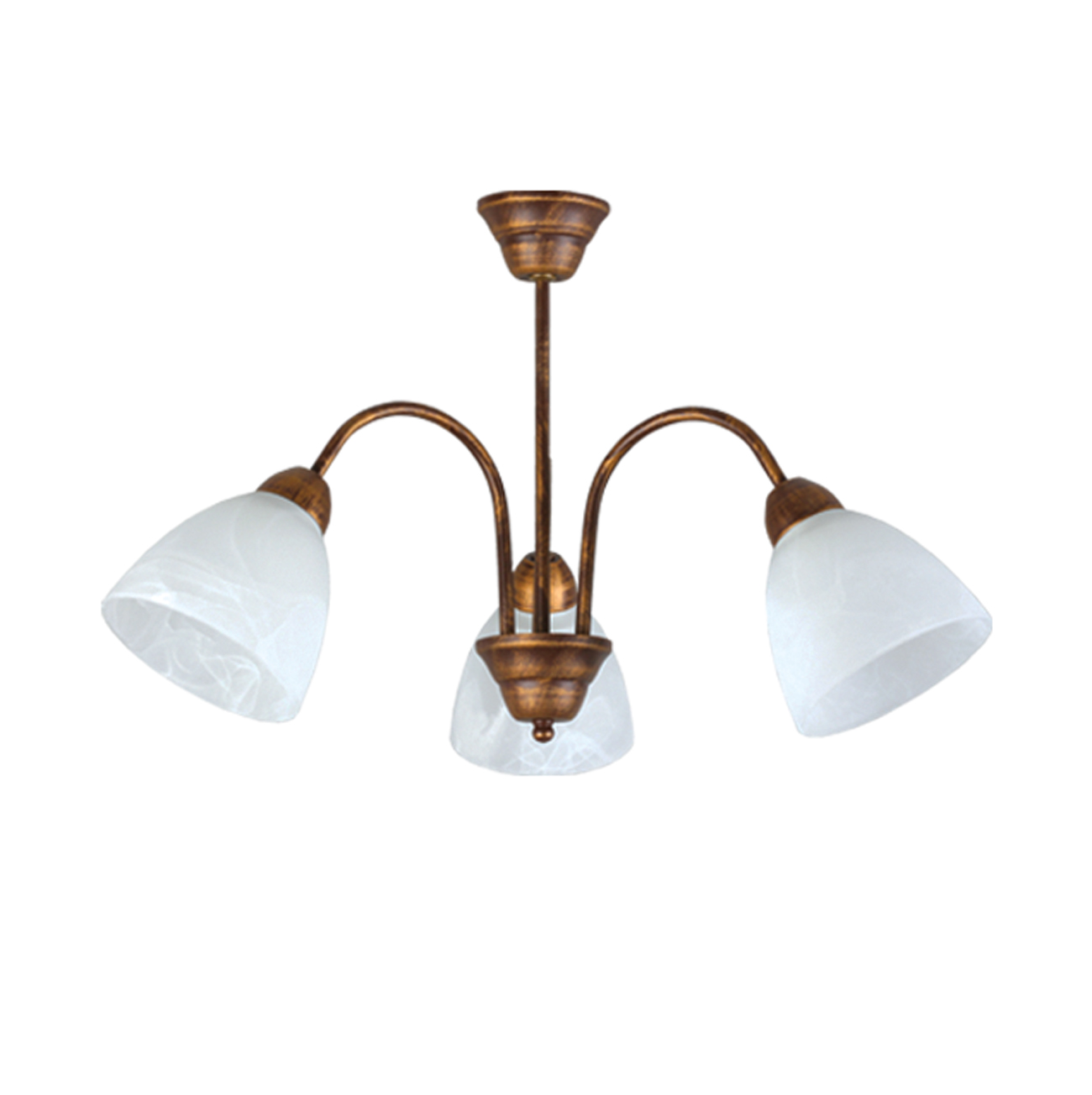 Závěsné svítidlo Lampex 119/3 patina