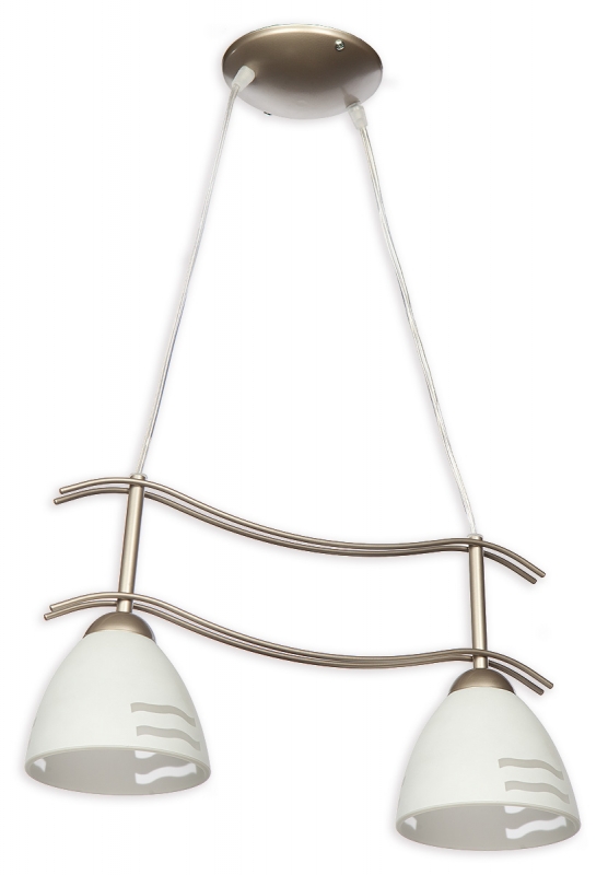 Závěsné svítidlo na lanku Lemir O1702 SAT Solo 2 matný chrom