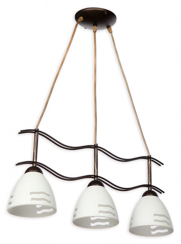 Závěsné svítidlo na lanku Lemir O1703 RW Solo 3 wenge