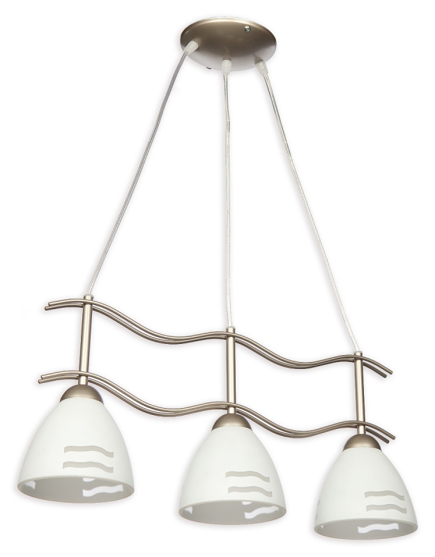 Závěsné svítidlo na lanku Lemir O1703 SAT Solo 3 matný chrom