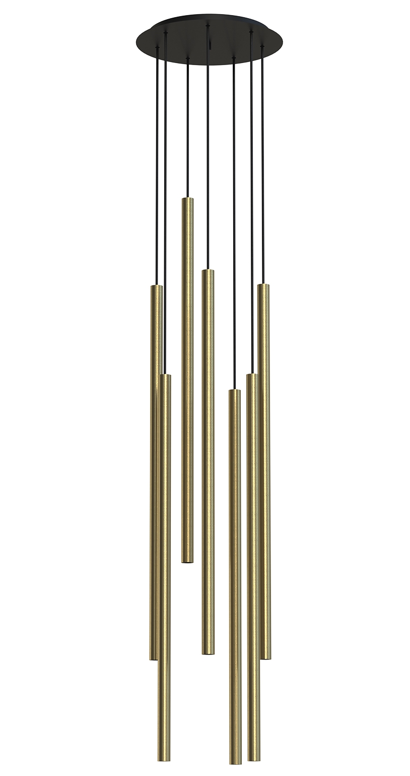 Závěsné svítidlo na lanku Nowodvorski 7668 LASER 1000 černo-zlatá X
