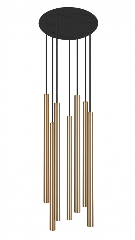 Závěsné svítidlo na lanku Nowodvorski 8921 LASER 490 černo-zlatá X
