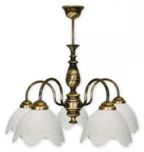 Závěsné svítidlo na tyči Lemir 055/W5 FUKS patina