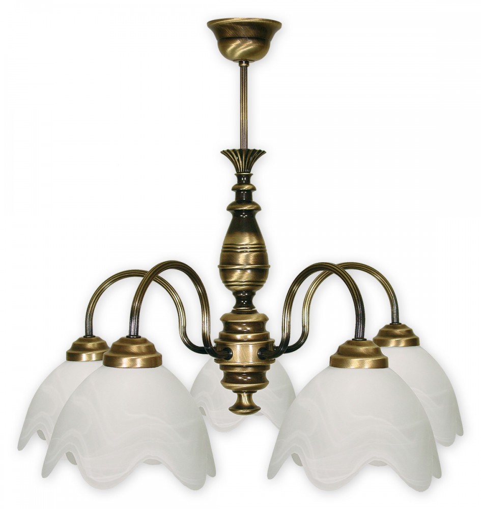 Závěsné svítidlo na tyči Lemir 055/W5 FUKS patina