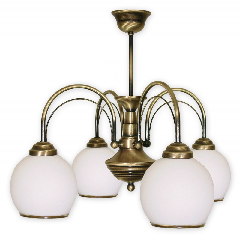 Závěsné svítidlo na tyči Lemir 334/W4 KORAL patina