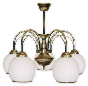 Závěsné svítidlo na tyči Lemir 335/W5 KORAL patina