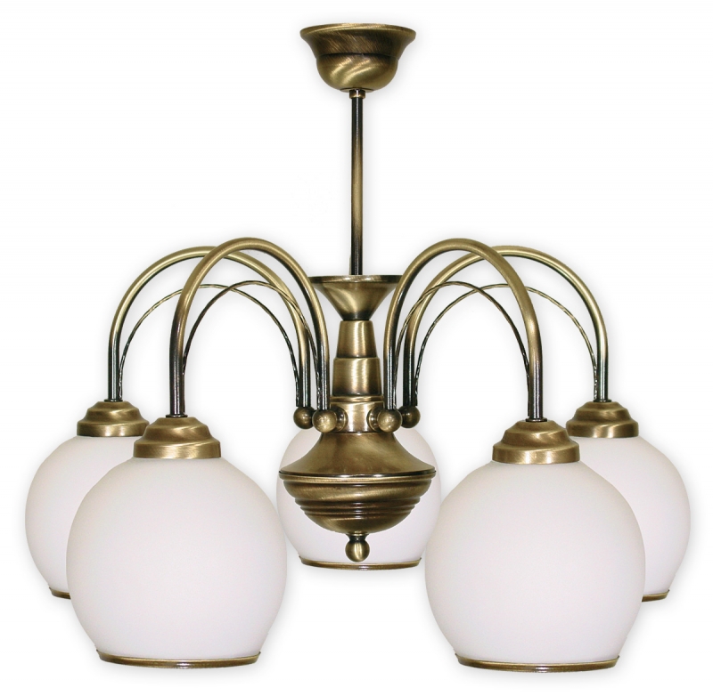 Závěsné svítidlo na tyči Lemir 335/W5 KORAL patina