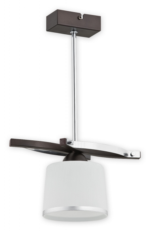Závěsné svítidlo na tyči Lemir O2281 W1 RW Astred 1 wenge + chrom
