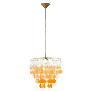 Závěsný lustr Alfa 12674 bílo-oranžová