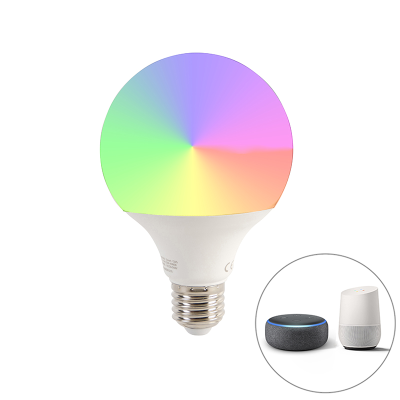 Chytrá sada 3 E27 stmívatelných LED lamp G95 11W 1050 lm 2200-4000K