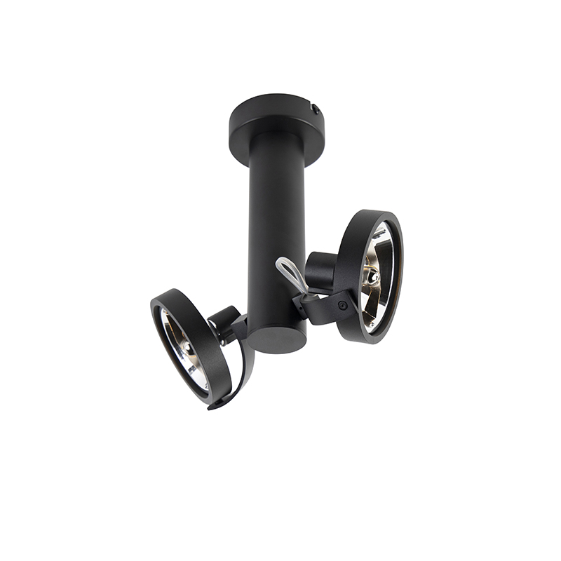 Designová bodově nastavitelná 2 světla vč. G9 černá - Goes