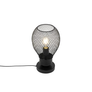 Designová stolní lampa černá - Raga