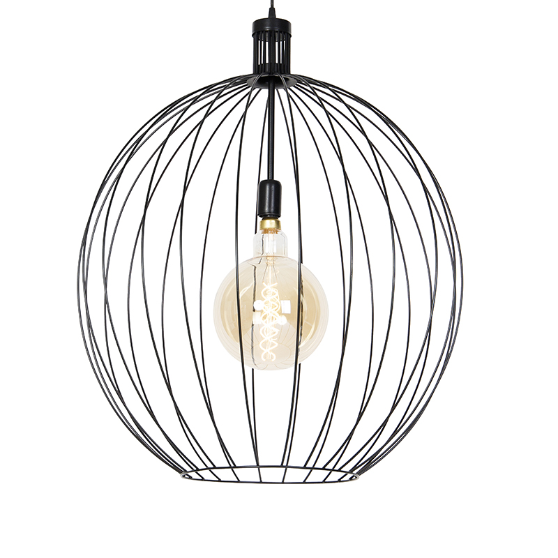 Designová závěsná lampa černá 70 cm - Wire Dos