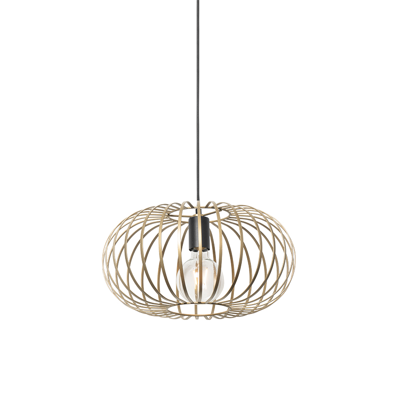 Designová závěsná lampa mosaz - Johanna