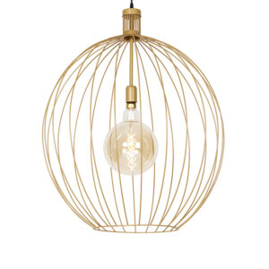 Designová závěsná lampa zlatá 70 cm - Wire Dos