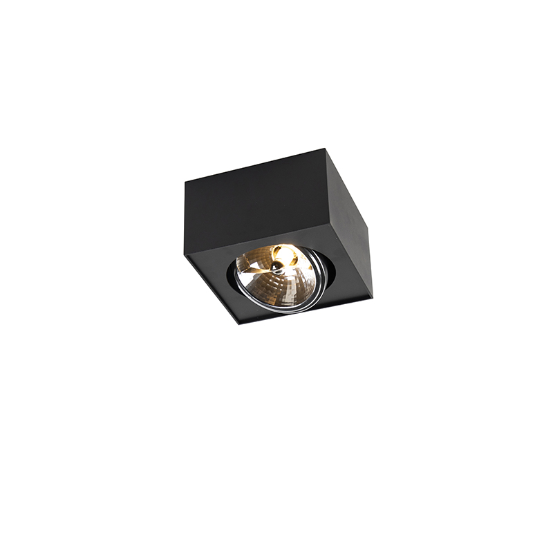 Designové bodové hranaté 1 světlo vč. G9 černé - Kaya