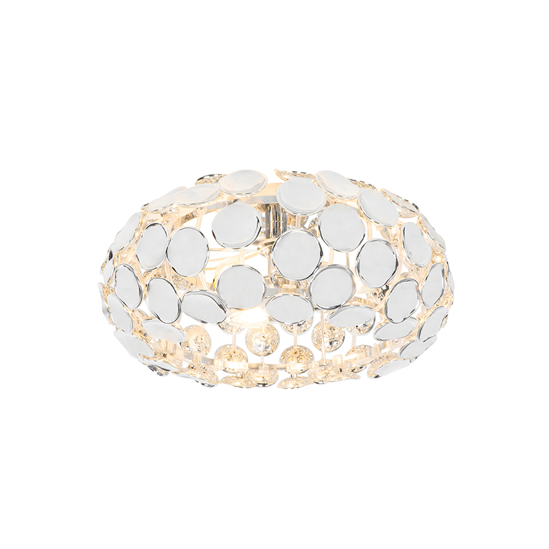 Designové stropní svítidlo chrom - Reza