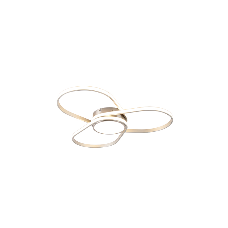 Designové stropní svítidlo z oceli včetně LED třístupňového stmívatelného - Spas