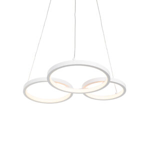 Hanglamp wit incl. LED 3-staps dimbaar 3-lichts - Rondas