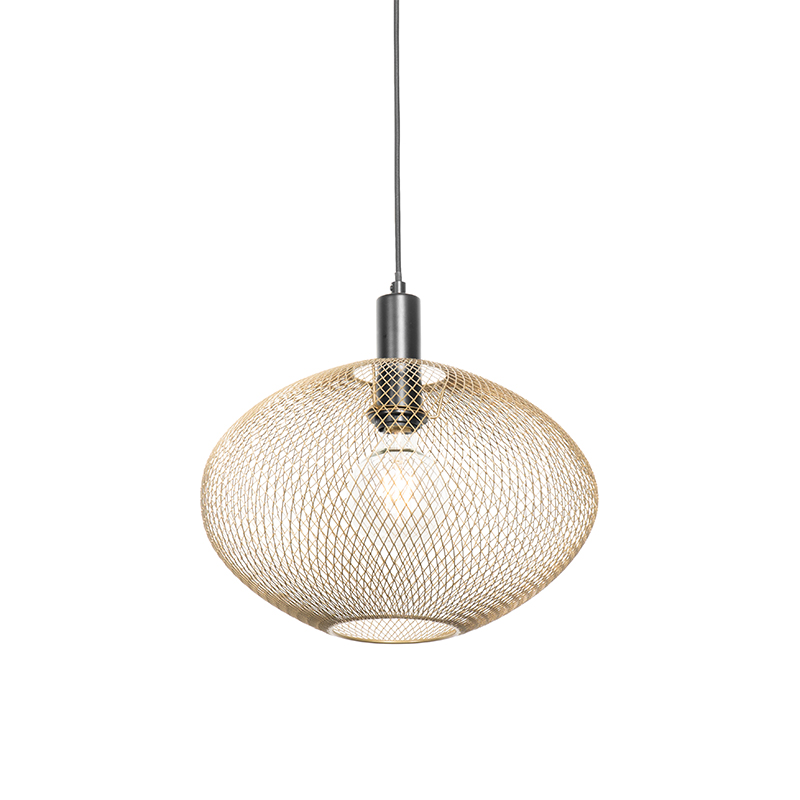 Industriální závěsná lampa zlatá - Molly